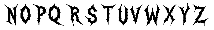 ThornT Font UPPERCASE