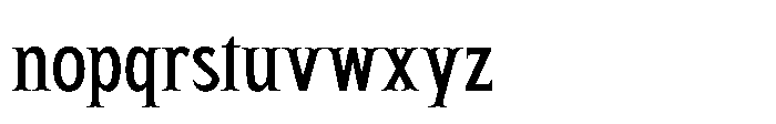 Thorne Font LOWERCASE