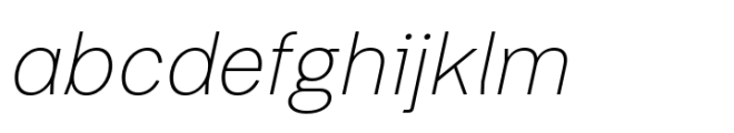 Thorngumbald Thin Italic FONT