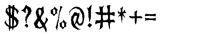 Thornvoid Font OTHER CHARS