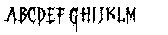 Thornvoid Font UPPERCASE