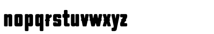 Thornwood Tall Ultra Bold Font LOWERCASE