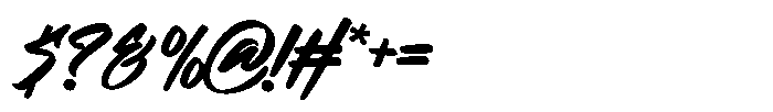 Thrashlane Font OTHER CHARS