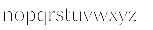 Thrasos Extra Light Font LOWERCASE