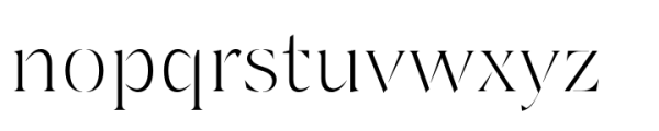 Thrasos Light Font LOWERCASE