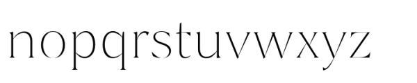 Thrasos Unite Extra Light Font LOWERCASE