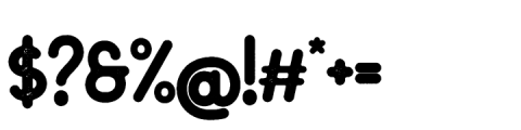 Thrillington Sans Rough Font OTHER CHARS
