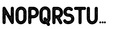 Thrillington Sans Rough Font UPPERCASE