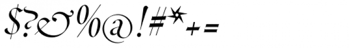Throhand Std Italic Font OTHER CHARS