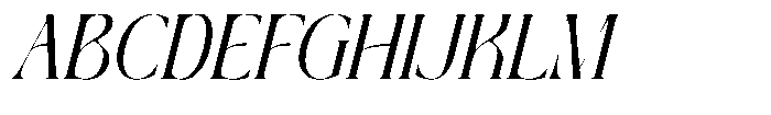 Through Culture Italic Font UPPERCASE