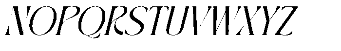 Through Culture Italic Font UPPERCASE