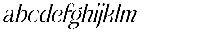 Through Culture Italic FONT
