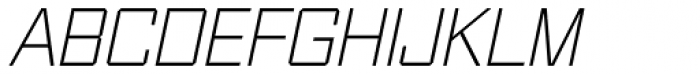 Thud ExtraLight Italic Font UPPERCASE