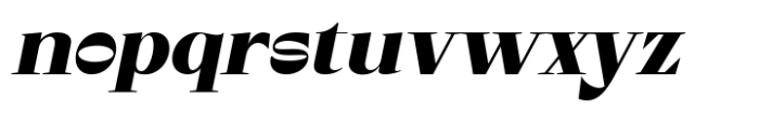 Thught Black Italic Font LOWERCASE