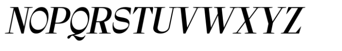 Thught Medium Italic Font UPPERCASE