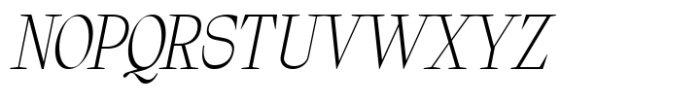 Thught Thin Italic Font UPPERCASE