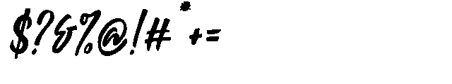Thunder Bloom Italic Font OTHER CHARS