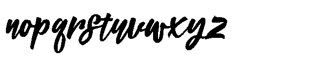 Thunder Bloom Italic Font LOWERCASE