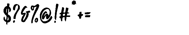 Thunder Bloom Regular Font OTHER CHARS