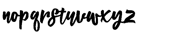 Thunder Bloom Regular Font LOWERCASE