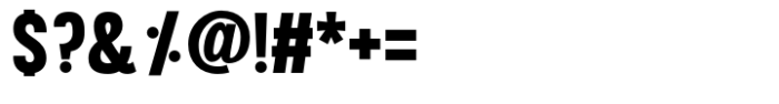Thunder Garage Sans Serif Font OTHER CHARS