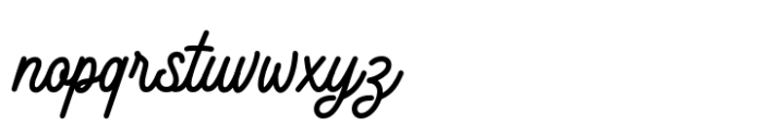 Thunder Heat Script Font LOWERCASE