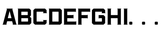 Thunder Squad Regular Font UPPERCASE