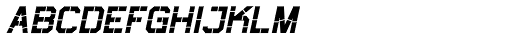 Thunderbolt 73 Bold Italic Font UPPERCASE