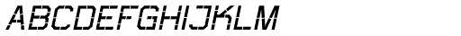 Thunderbolt 73 Italic Font UPPERCASE