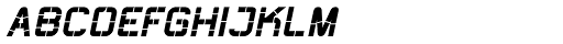 Thunderbolt 74 Bold Italic Font UPPERCASE