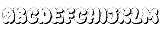 Thurof Shadow Font UPPERCASE