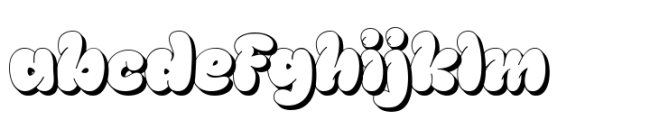 Thurof Shadow Font LOWERCASE