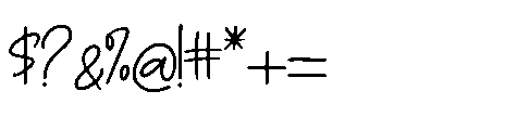 Thursday Marchi Regular Font OTHER CHARS