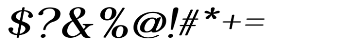 Thyne Bold Expanded Italic Font OTHER CHARS