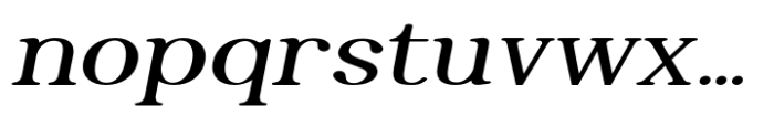 Thyne Bold Expanded Italic Font LOWERCASE