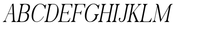 Thyne Condensed Italic Font UPPERCASE