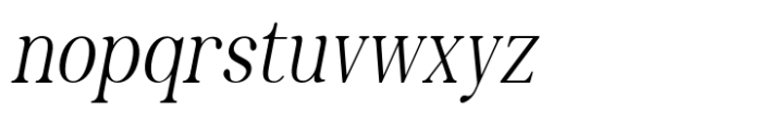 Thyne Condensed Italic Font LOWERCASE