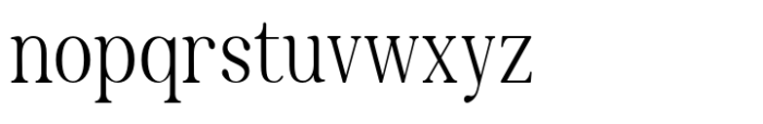 Thyne Condensed Regular Font LOWERCASE