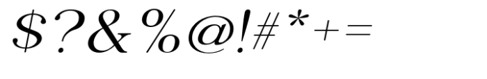 Thyne Expanded Italic Font OTHER CHARS