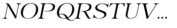Thyne Expanded Italic Font UPPERCASE