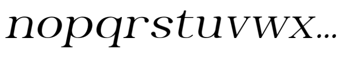 Thyne Expanded Italic Font LOWERCASE