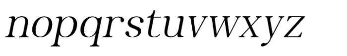 Thyne Italic Font LOWERCASE