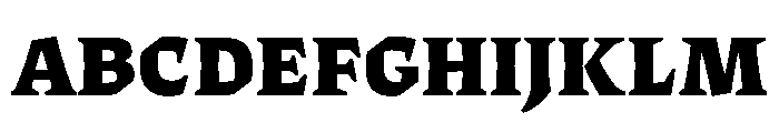 ThanatosVF DeckBlack Instance Font UPPERCASE