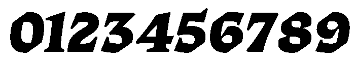 ThanatosVF DeckBlackItalic Instance Font OTHER CHARS