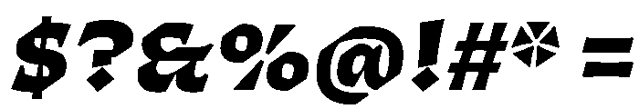ThanatosVF DeckBlackItalic Instance Font OTHER CHARS