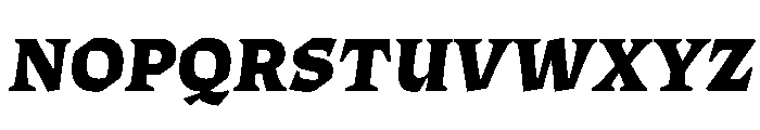 ThanatosVF DeckBlackItalic Instance Font UPPERCASE