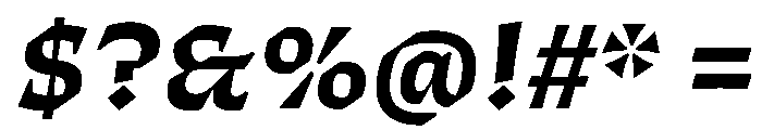 ThanatosVF DeckBoldItalic Instance Font OTHER CHARS