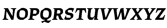 ThanatosVF DeckBoldItalic Instance Font UPPERCASE