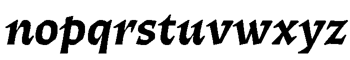 ThanatosVF DeckBoldItalic Instance Font LOWERCASE