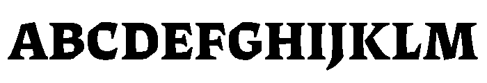 ThanatosVF DeckExtraBold Instance Font UPPERCASE